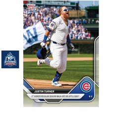 2025 Topps Now #510 Justin Turner 1st Career Walk-off HR Chicago Cubs *Presale*