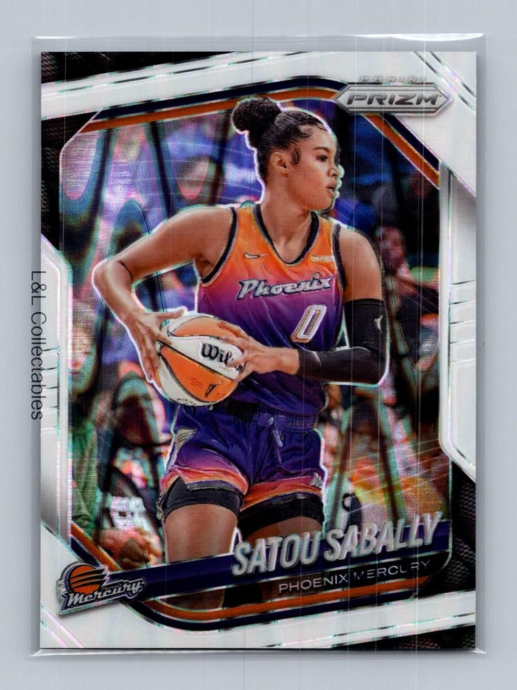 2025 Panini Prizm WNBA #4 Satou Sabally White Seismic Prizms