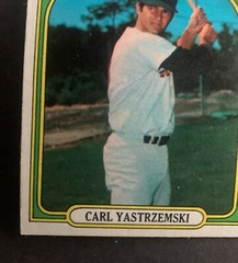 Topps 1972 baseball card Red Sox Culp Yastrzemski lot 2 cards