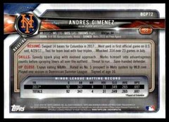 2018 Bowman Chrome Prospects 1ST Andres Gimenez #BCP72