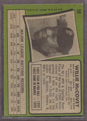 1971 Topps Set-Break # 50 Willie McCovey EX-EXMINT *JAYSACE*