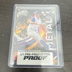 Metal Briggs McKenzie 1/1 Pre-Production Proof Parallel Baseball Card METAL
