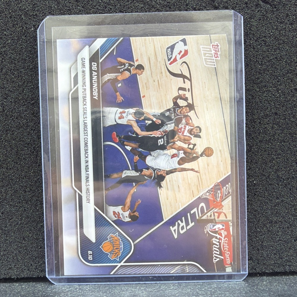 2025-26 Topps Now OG ANUNOBY NBA Finals #336 Knicks Game Winning Tip In