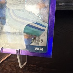 2025 Topps Chrome CeeDee Lamb #76 Purple 31/75 Dallas Cowboys