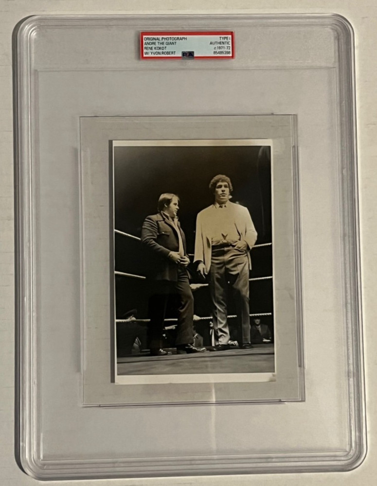 Early 1970&rsquo;s Andre The Giant WWF Wrestling Vintage Original Photo PSA Type 1