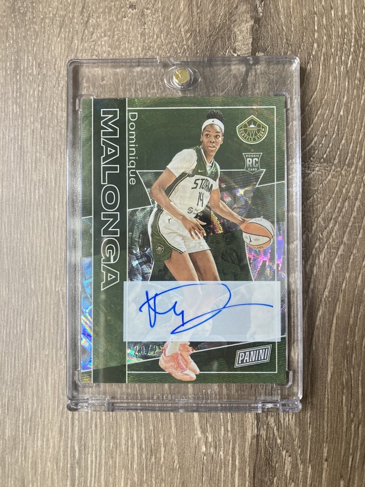 2025 Panini The National Dominique Malonga Silver RC Auto /25 Seattle Storm