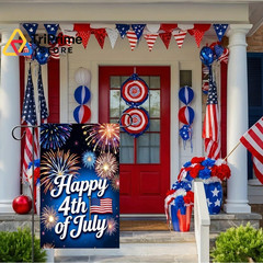 Happy 4th of July Garden Flags for Outside 12×18 Double 12&Prime;x18&Prime;, Inches