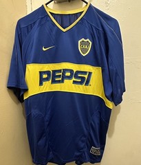 Boca Juniors 2003-2004 Home Jersey | Vintage Soccer L