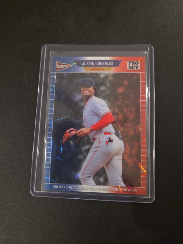 2026 LEAF PRO SET METAL JUSTIN GONZALES Red White Blue Lazers 1/6