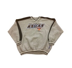 Vintage 90s Lee Sport New York Knicks NBA Basketball Crewneck Sweatshirt Gray XL