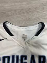 Nike white & navy blue basketball jersey &lsquo;COUGARS size small women’s
