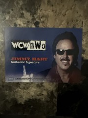 1998 Topps WCW NWO Jimmy Hart WRESTLING SIGNATURE AUTOGRAPH Smeared