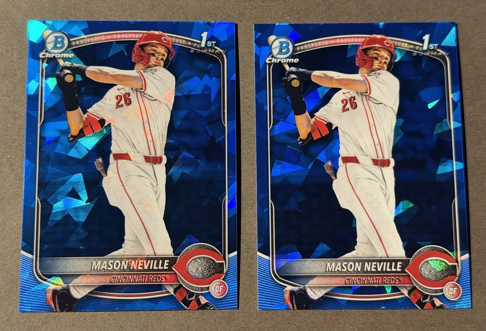 (2) 2025 Bowman Chrome Draft Sapphire #BDC109 Mason Neville 1st Bowman