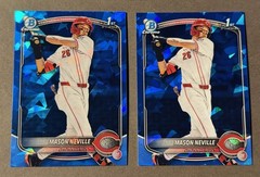 (2) 2025 Bowman Chrome Draft Sapphire #BDC109 Mason Neville 1st Bowman
