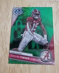 2023 Bowman University Chrome DALLAS TURNER Green Shimmer Refractor /99 Rookie