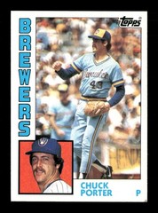1984 Topps #452 Chuck Porter Milwaukee Brewers
