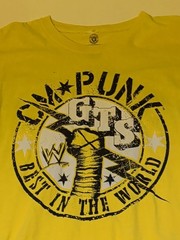 CM Punk GTS Best In The World Official WWE Large T-Shirt Excellent