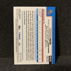 2025 Topps Pro Debut CHRISTIAN MOORE 1st Blue Foil Auto #/150 Angels Rookie