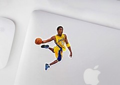 Kobe Bryant Los Angeles Lakers Basketball Glossy Sticker Vinyl Laminate