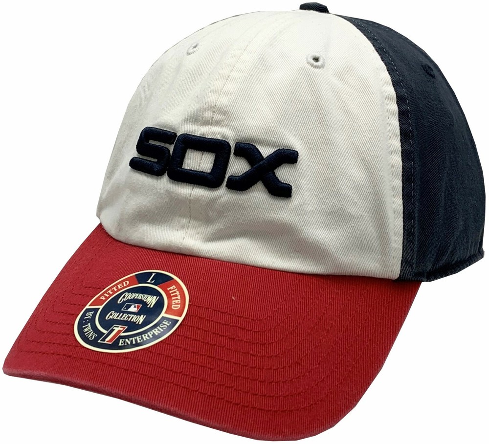 Chicago White Sox The Franchise 1983 Logo Fitted Hat Navy/Red