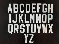 Tackle Twill Letters 3&Prime; Block Font NHL, NFL, NBA MLB Authentic 3&Prime; Jersey Letters