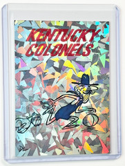 Kentucky Colonels Limited Edition Artist Signed « ABA Team » Refractor Card 1/1