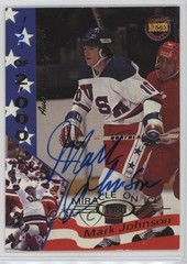 1995 Miracle on Ice 1980 Signatures 1107/2000 Mark Johnson #17 Auto 0d1a
