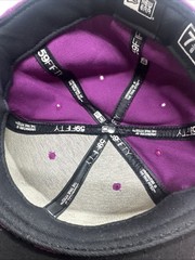 NEW ERA FITTED CAP HAT INVISIBLE STRIPES PROMOTIONAL MTV ABDC PURPLE 7 3/8 NEW