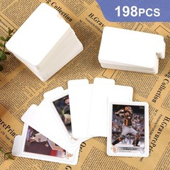 198PCS White Trading Card Dividers for MTG Sports and Game Card Organization