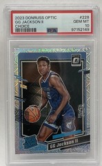 2023-24 Donruss Optic Rated Rookie Choice GG Jackson II RC PSA 10 Grizzlies