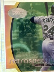 1998 Upper Deck KEN GRIFFEY JR RETROSPECTIVES DIE CUT insert Mariners