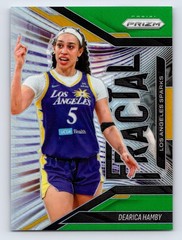 Dearica Hamby Fractal Green Prizms 2025 Panini Prizm WNBA #7