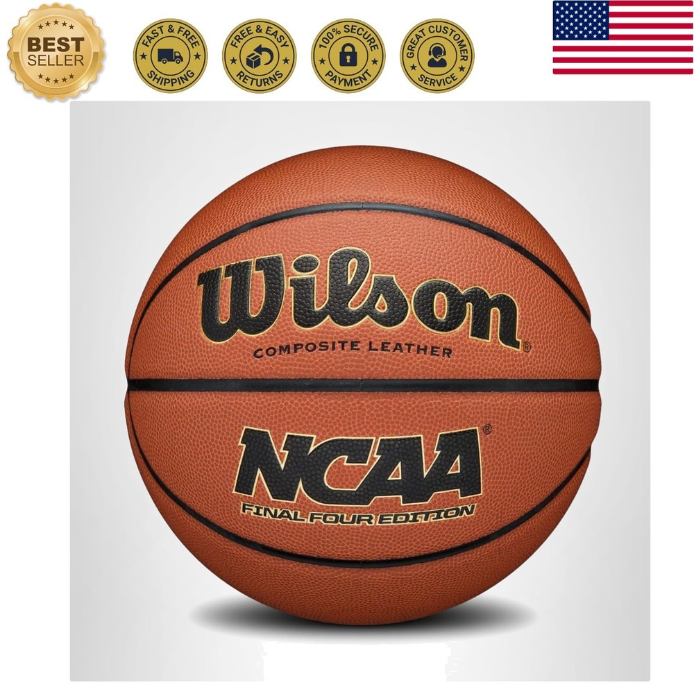 High-Performance NCAA Final Four Basketball – Size 7 Leather Ball for All Levels