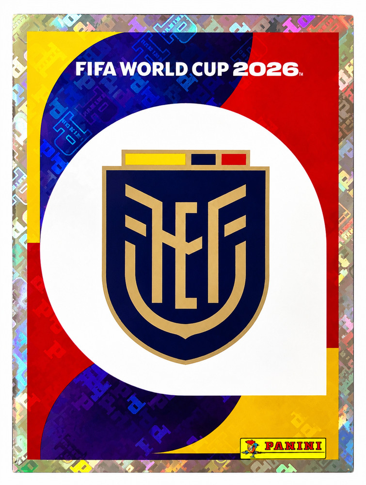 2026 PANINI FIFA World Cup GOLD CRUMPLE STICKER ECUADOR TEAM YOU PICK