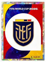 2026 PANINI FIFA World Cup GOLD CRUMPLE STICKER ECUADOR TEAM YOU PICK