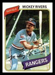 Mickey Rivers 1980 Topps #485 Texas Rangers NM-MINT