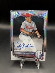 2025 Bowman Draft #CPA-CO Cade Obermueller Chrome Autographs Refractor #/499