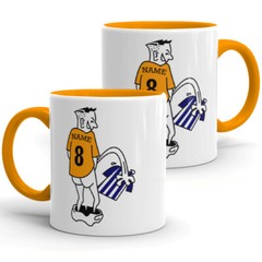 PERSONALISED FOOTBALL RIVALS MUG ANY TEAMS PEEING WEEING LOCAL FUNNY GIFTS