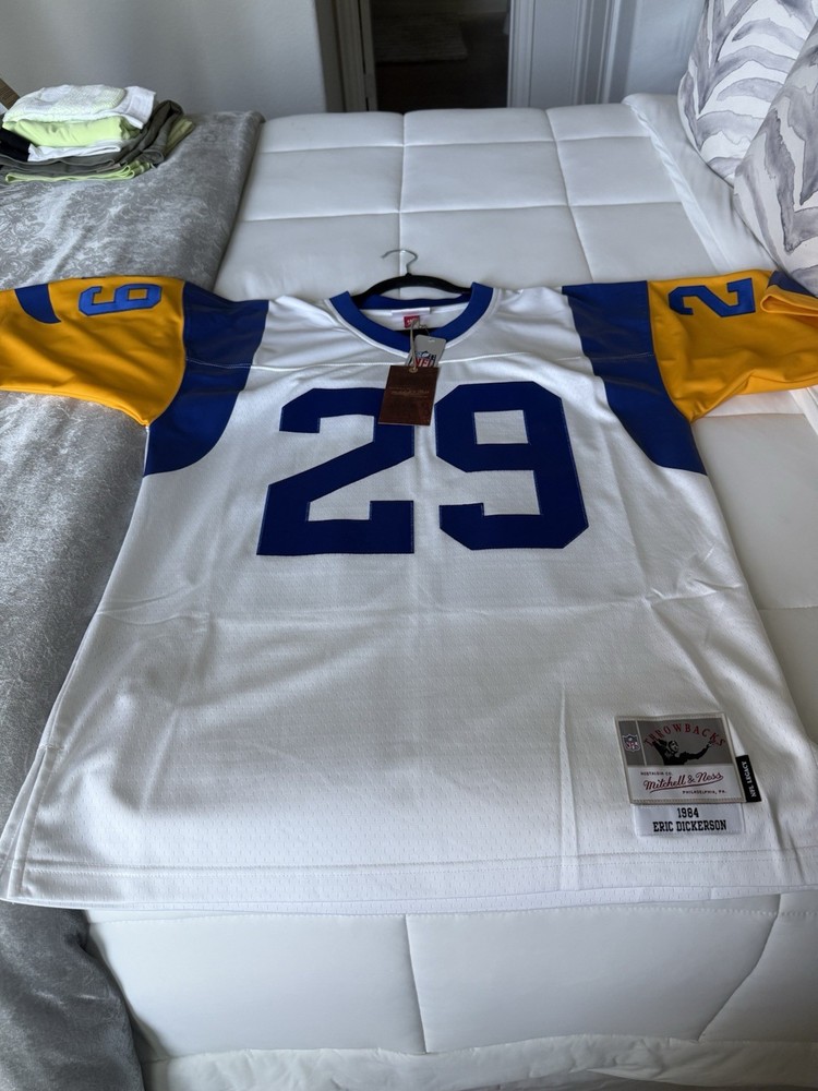 Mitchell & Ness Eric Dickerson White Los Angeles Rams 1984 Legacy Jersey Size L