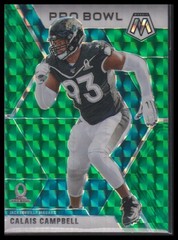 2020 Panini Mosaic #255 Calais Campbell Prizm Green