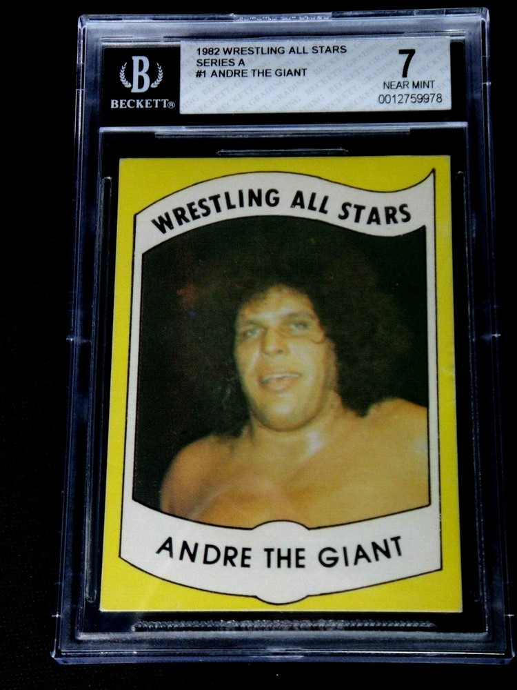 ANDRE THE GIANT 1982 WRESTLING ALL STARS ROOKIE CARD #1 BGS 7 BECKETT NEAR MINT!