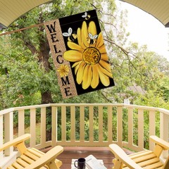 AVOIN colorlife Spring Summer Bee Sunflower House Size-28 x 40&Prime;, Multicolor