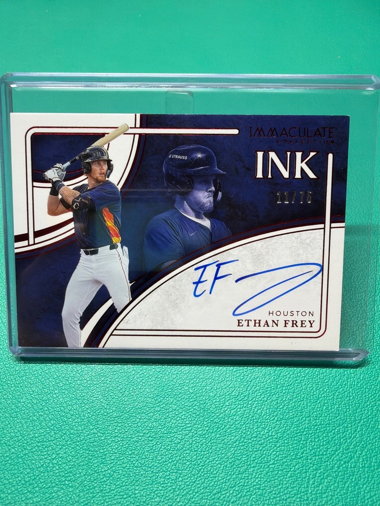 2026 Panini Immaculate Collection #IM-EF Ethan Frey Immaculate Marks Red #/75