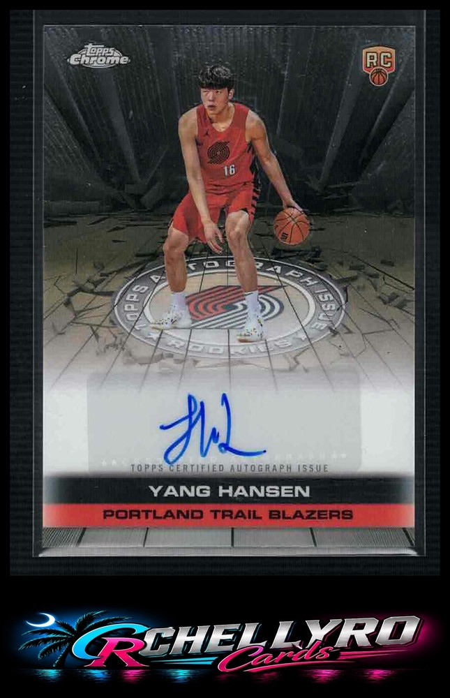 Yang Hansen Portland Trail Blazers Topps 2025-26 Topps Chrome #TAUR2-YH