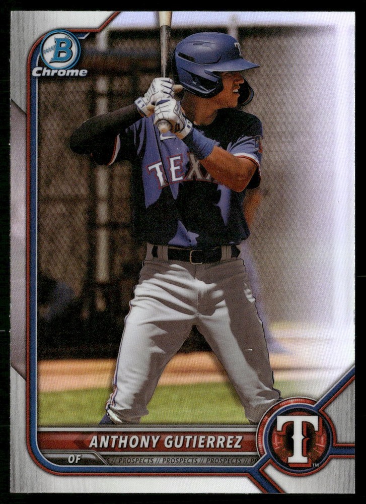 2022 Bowman Draft #BDC-110 Anthony Gutierrez Chrome Refractor