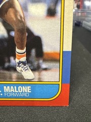 2001-02 Fleer Platinum Karl Malone 15th Anniversary Reprints #2 1986-87 (SS)