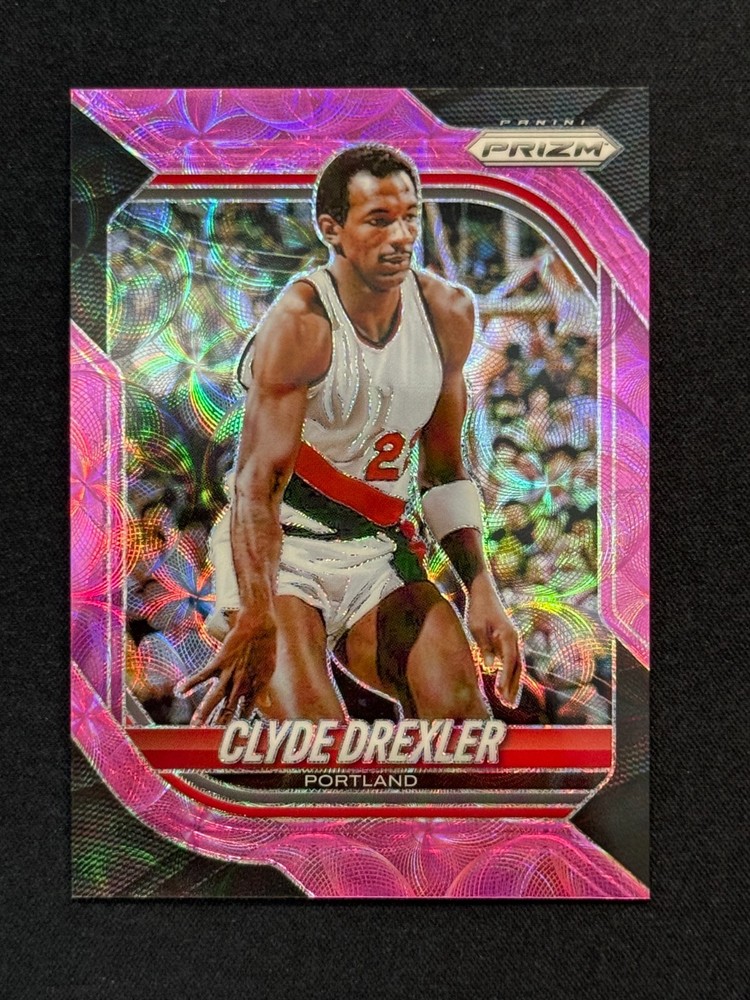 Clyde Drexler 2025-26 Prizm Basketball #163 Pink Scope Prizm /125