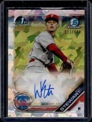 2019 Bowman #CPA-WS Will Stewart Chrome Prospect Autographs Atomic #/100