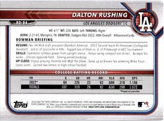 2022 Bowman Draft 1st Edition #BD-84 Dalton Rushing