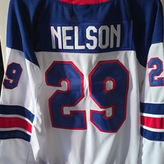 Nike Team USA Hockey Dri-FIT Jersey Nelson #29 Men’s 3XL White Blue Red